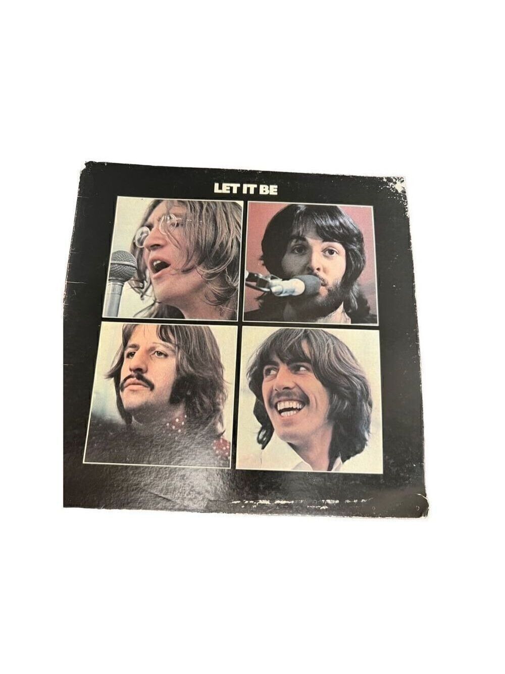 Vintage THE BEATLES Record empty cover Album, Let it Be